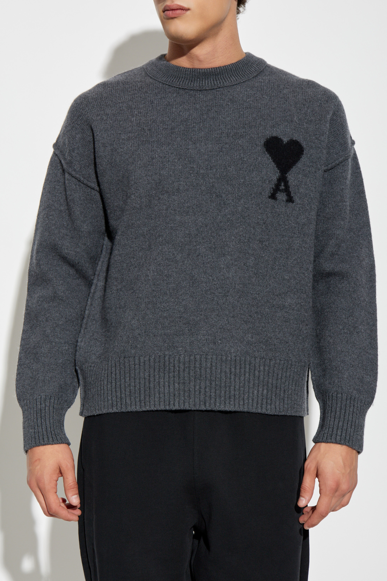 Grey Wool sweater Ami Alexandre Mattiussi - Vitkac AS